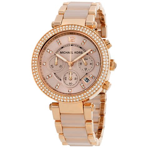 michael kors watch women rose gold 2018|Michael Kors women's parker watch.